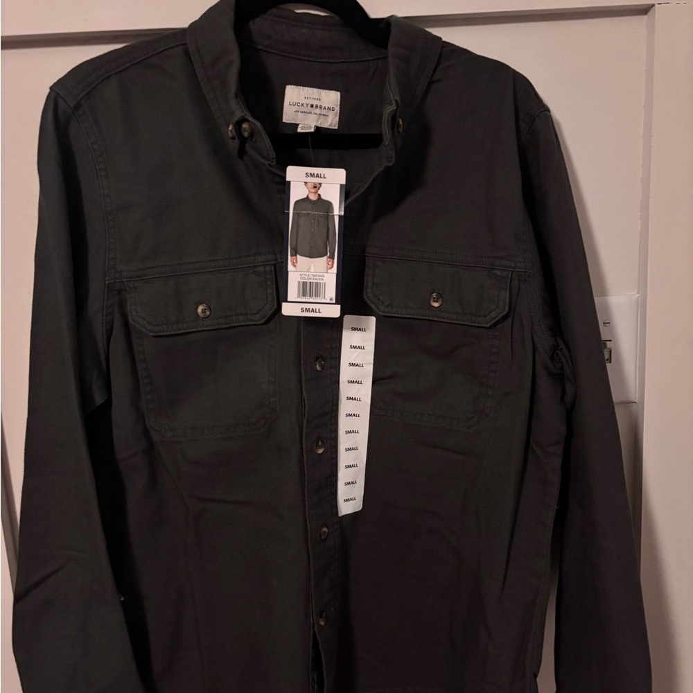 Lucky Brand Men's Gray Shirt Jacket